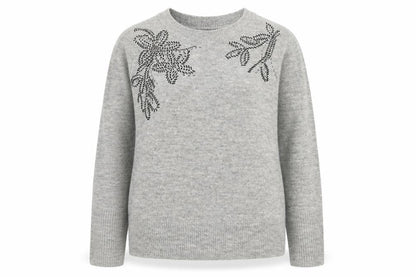 Womens UK Size S Dunnes Stores Grey Pullover Jumper