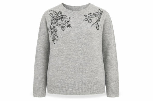 Womens UK Size S Dunnes Stores Grey Pullover Jumper