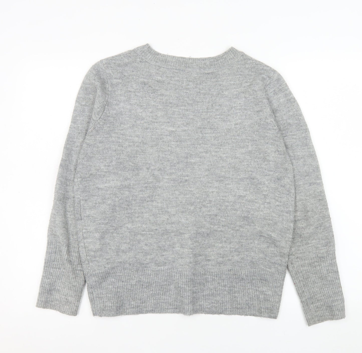 Womens UK Size S Dunnes Stores Grey Pullover Jumper