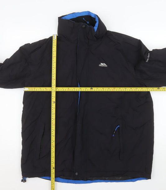 Mens UK Size L Trespass Black Parka Coat