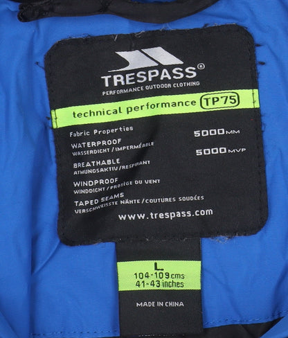 Mens UK Size L Trespass Black Parka Coat