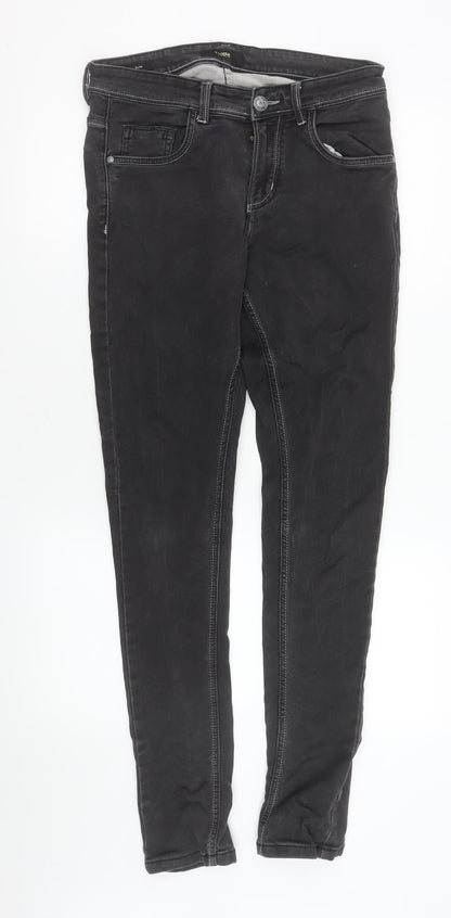 Mens UK Size 30 Trigger Slim Fit Skinny Black Jeans