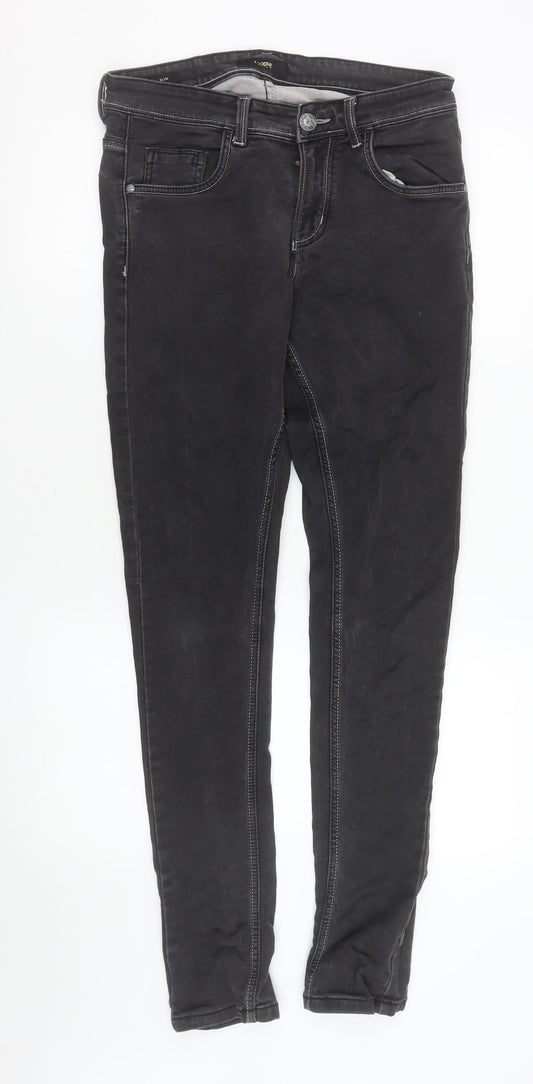 Mens UK Size 30 Trigger Slim Fit Skinny Black Jeans