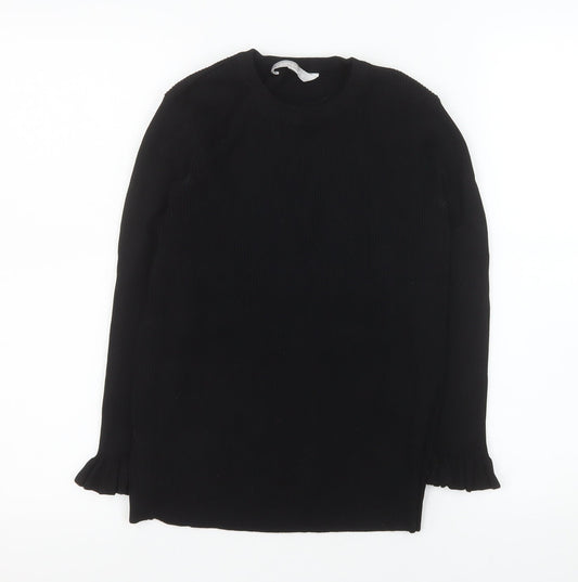 Womens UK Size 12 Red Herring Black Basic Blouse