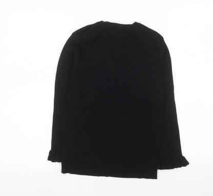 Womens UK Size 12 Red Herring Black Basic Blouse