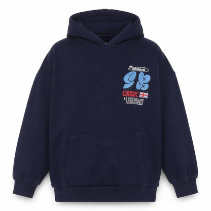 Marks & Spencer Boys Blue Pullover Hoodie 13-14 Years Graphic Bear Design