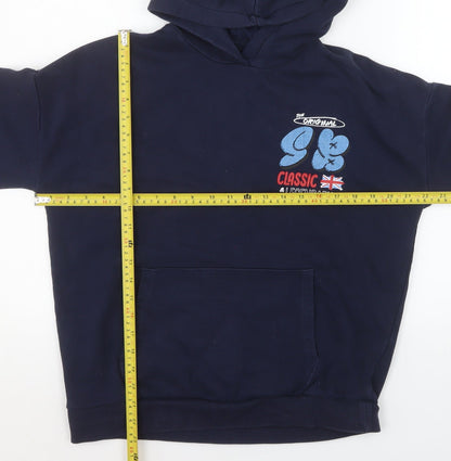 Boys UK Size 13-14 Years Marks and Spencer Blue Pullover Hoodie