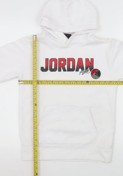 Boys UK Size 10-12 Years Jordan White Pullover Hoodie