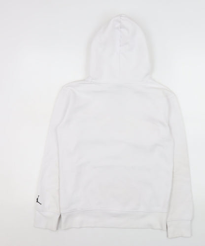 Boys UK Size 10-12 Years Jordan White Pullover Hoodie