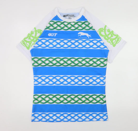 Mens UK Size L Kit Blue Rugby T-Shirt