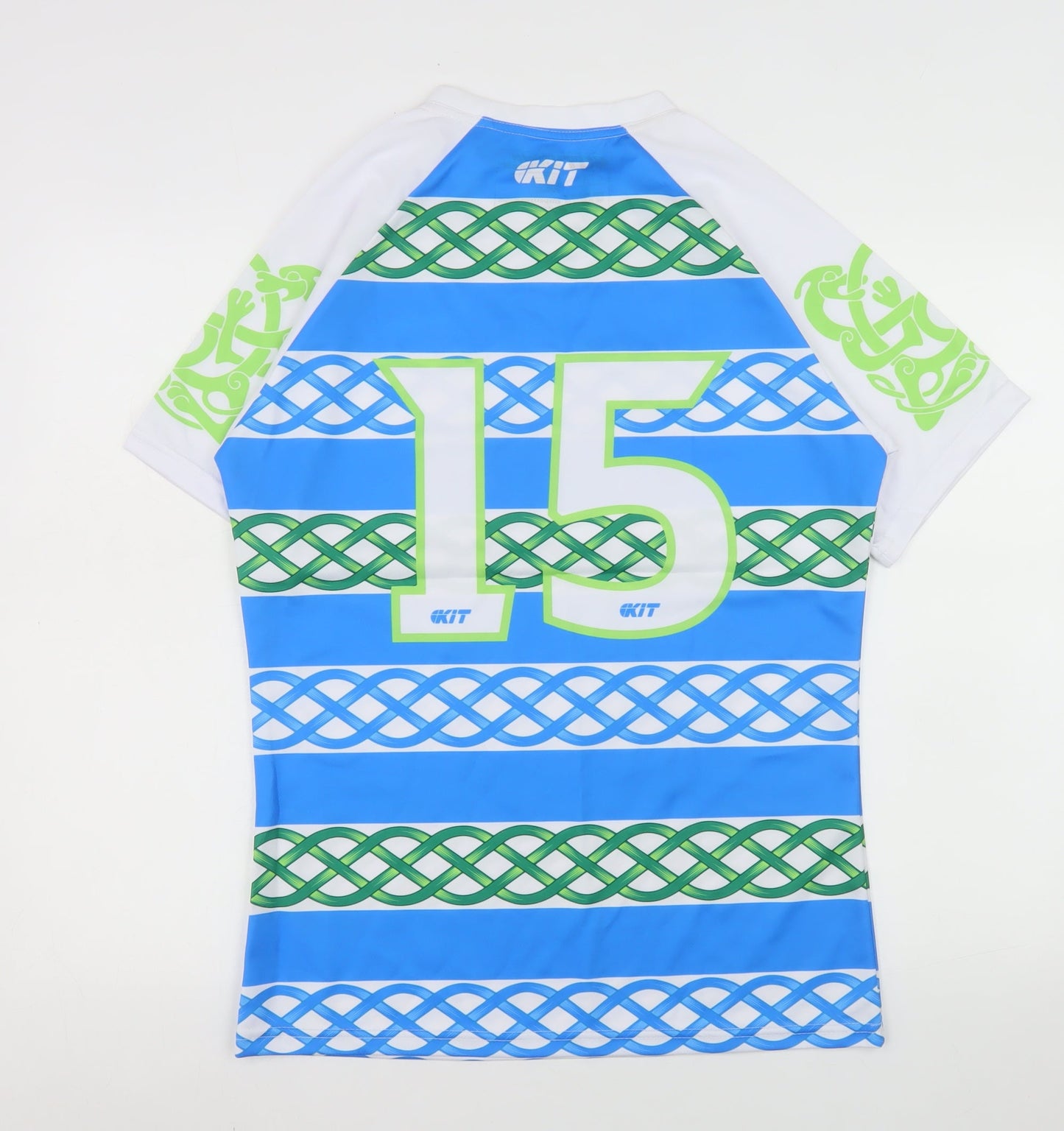 Mens UK Size L Kit Blue Rugby T-Shirt