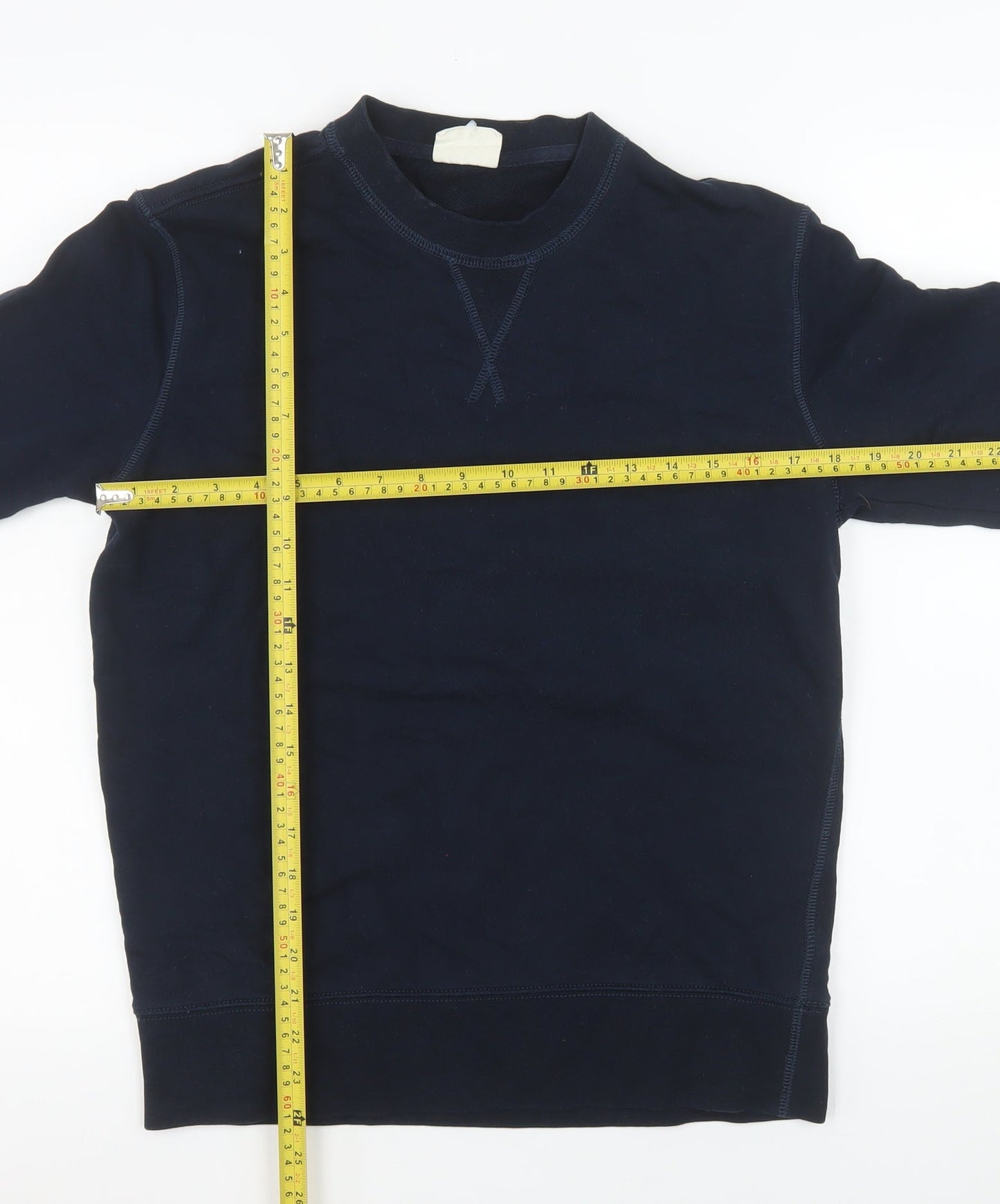 Mens UK Size M Marks and Spencer Blue Pullover Sweatshirt