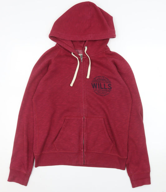 Womens UK Size 14 Jack Wills Red Basic Jacket