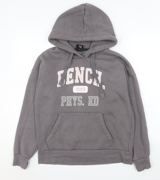 Womens UK Size M Bench Grey Pullover Hoodie