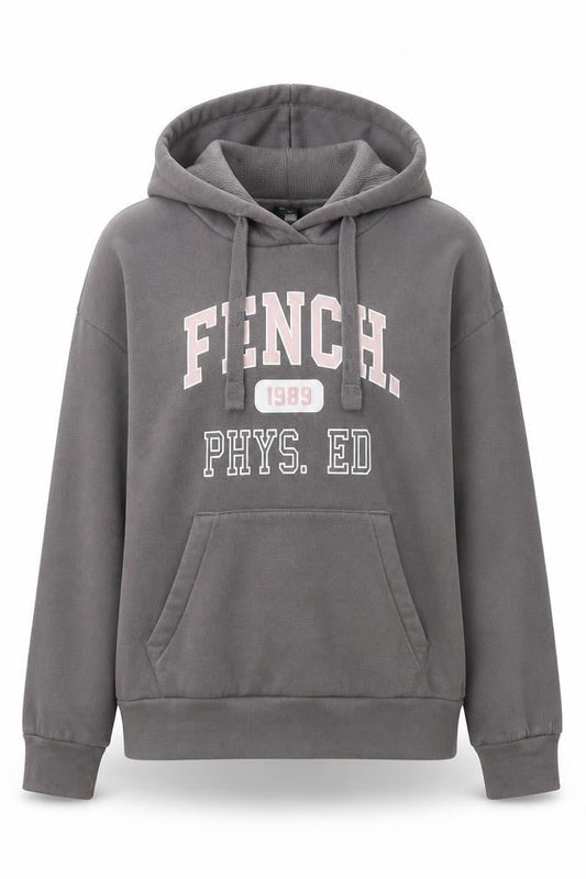 Womens UK Size M Bench Grey Pullover Hoodie