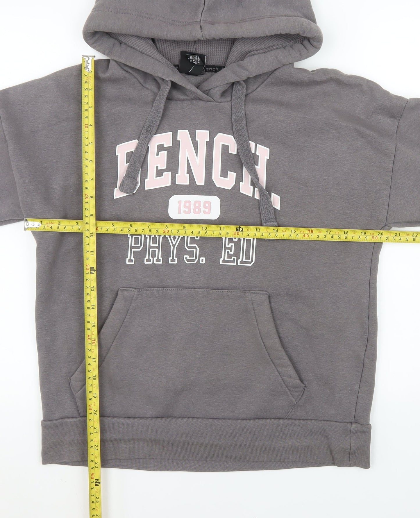 Womens UK Size M Bench Grey Pullover Hoodie