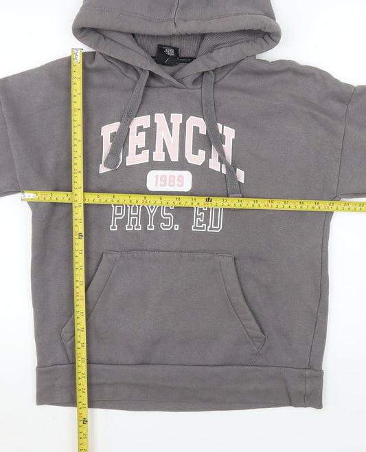 Womens UK Size M Bench Grey Pullover Hoodie
