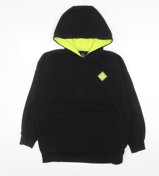 Boys UK Size 11-12 Years Threadboys Black Pullover Hoodie