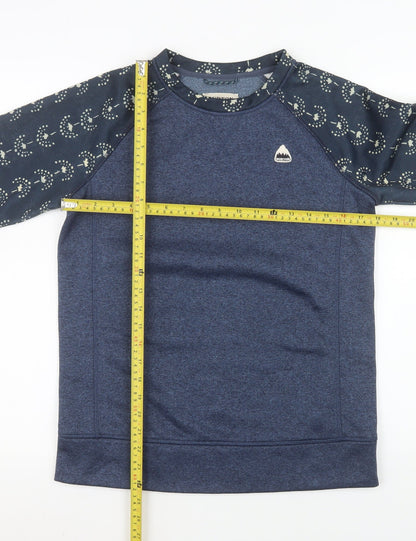 Mens UK Size XS Burton Blue Pullover Sweatshirt