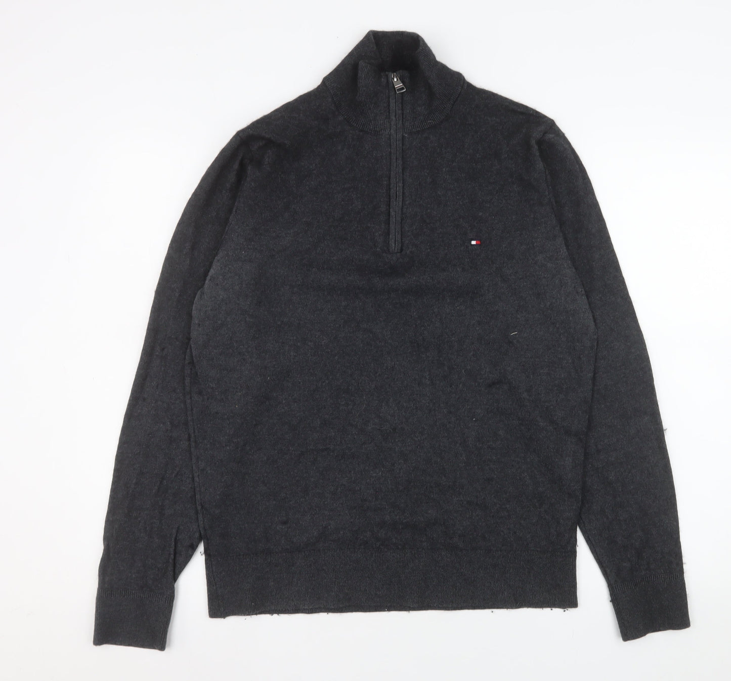 Mens UK Size M Tommy Hilfiger Grey Pullover Sweatshirt