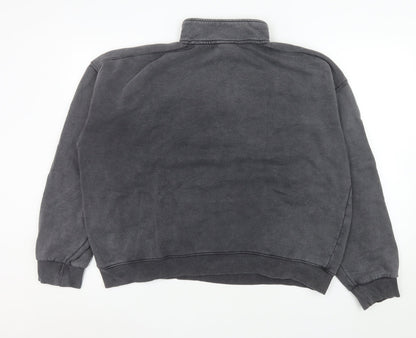 Womens UK Size L Bershka Black Pullover Sweatshirt