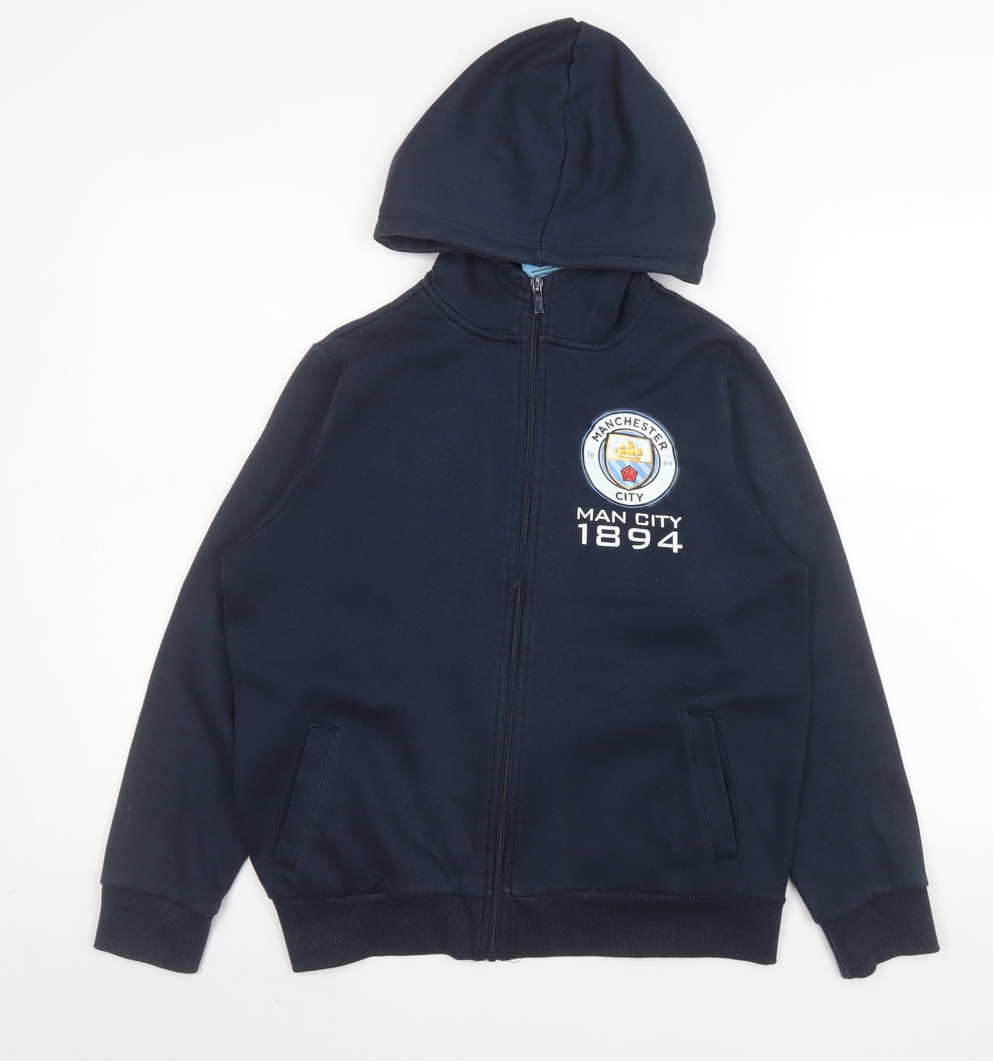 Teens UK Size 12 Manchester City Blue Basic Jacket