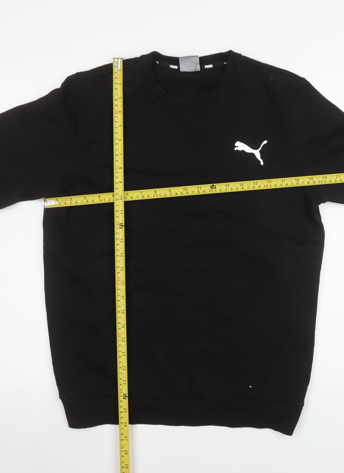 Mens UK Size S PUMA Black Pullover Sweatshirt