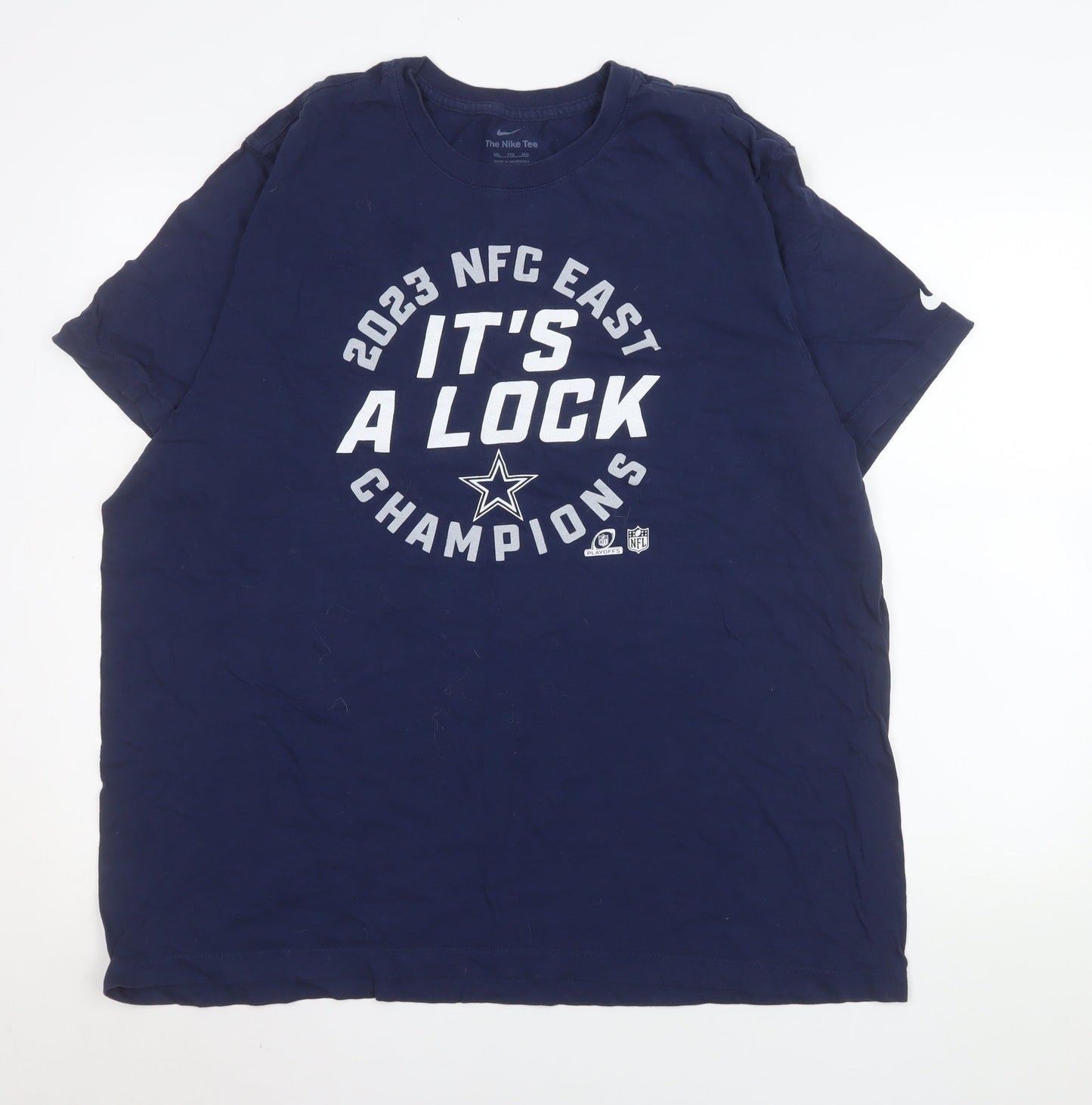 Mens UK Size 2XL Nike Blue  T-Shirt