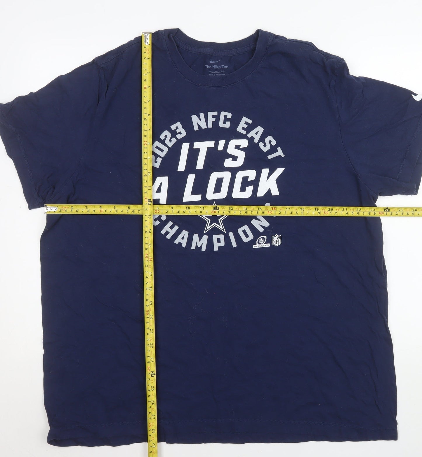 Mens UK Size 2XL Nike Blue  T-Shirt
