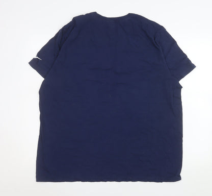 Mens UK Size 2XL Nike Blue  T-Shirt