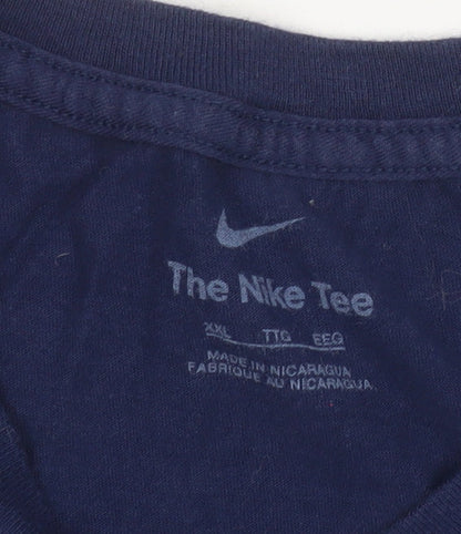 Mens UK Size 2XL Nike Blue  T-Shirt