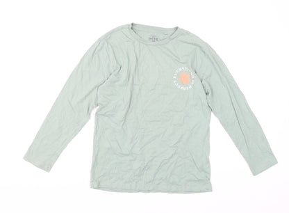 Girls UK Size 11-12 Years Unit Kids Green Basic T-Shirt