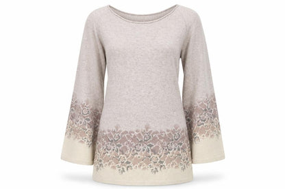 Womens UK Size S Punt Roma Beige Pullover Jumper