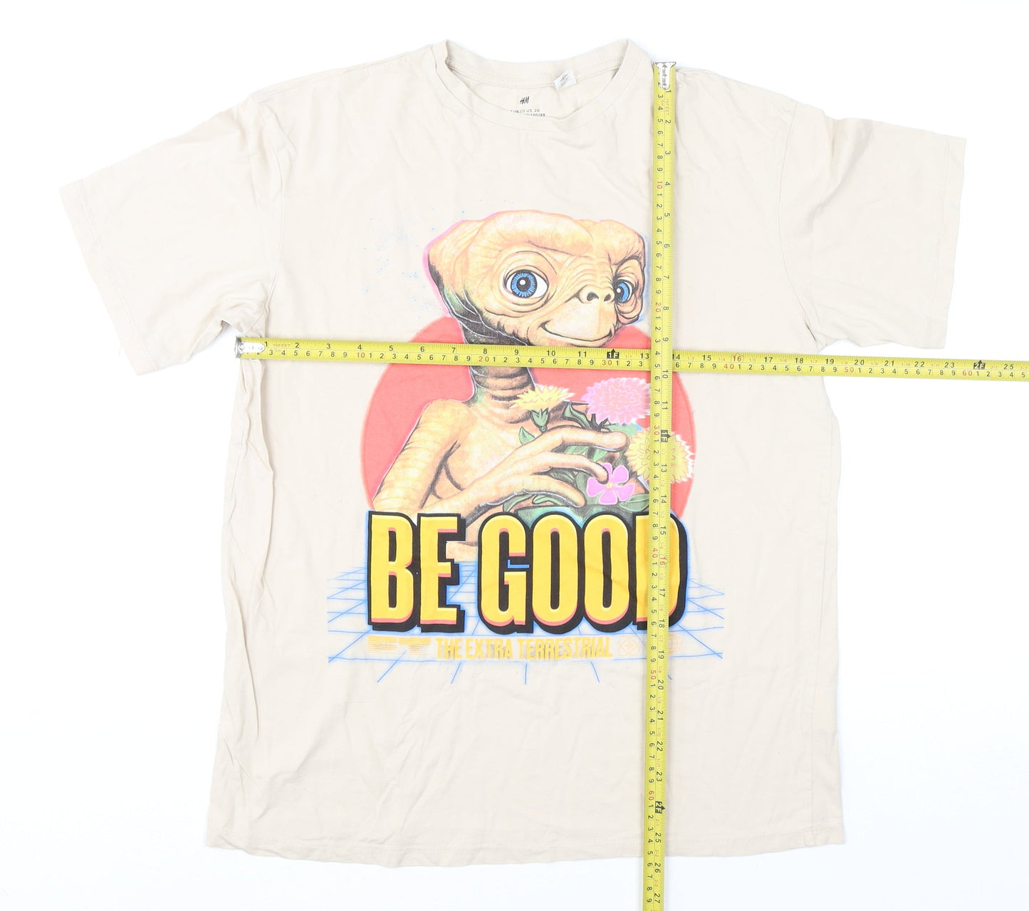 Boys UK Size 14 Years H&M Beige Basic T-Shirt