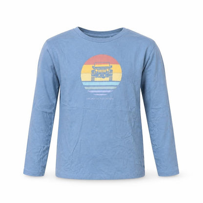 Boys UK Size 11-12 Years Unit Kids Blue Basic Pullover T-Shirt