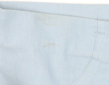 Womens UK Size M Gallery Regular Fit Chino Blue Trousers