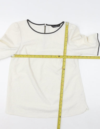 Womens UK Size 12 Dunnes Ivory Basic Blouse