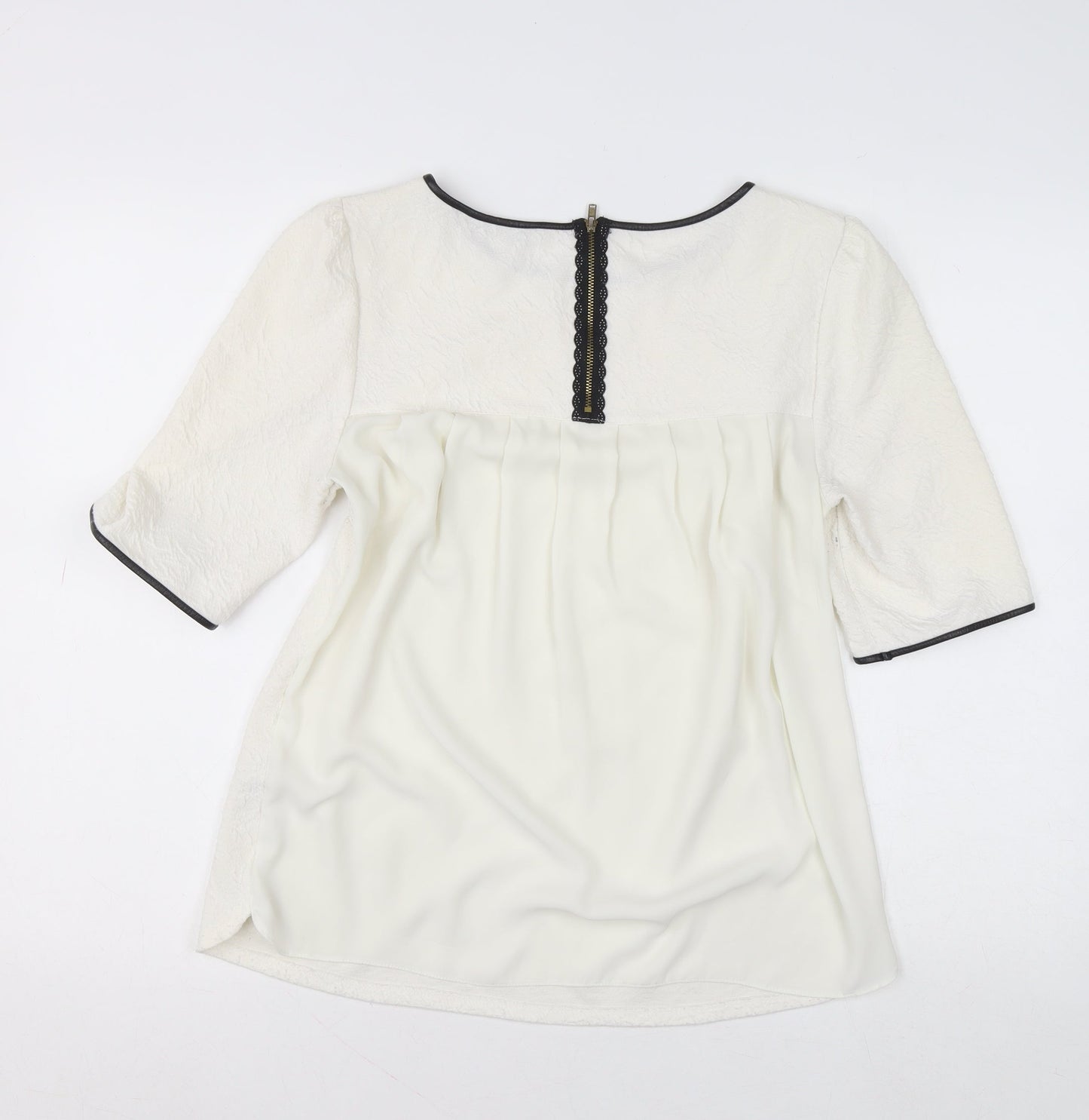 Womens UK Size 12 Dunnes Ivory Basic Blouse