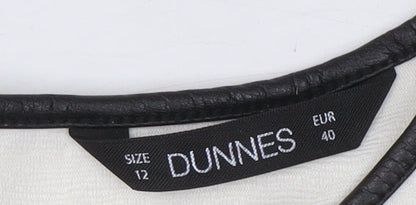 Womens UK Size 12 Dunnes Ivory Basic Blouse