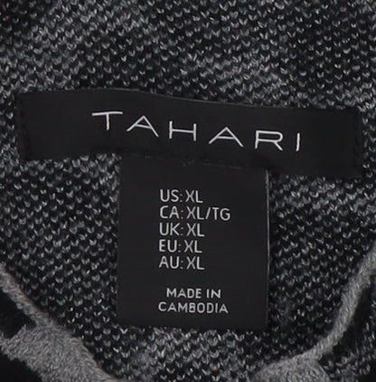 Womens UK Size XL Tahari Grey Pullover Jumper