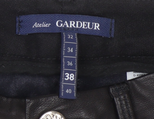 Womens UK Size 10 Atelier Gardeur Slim Fit Casual Party/Cocktail Black Trousers