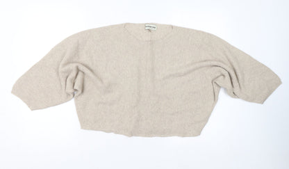 Womens UK Size M Collezione Gaia Beige Pullover Jumper