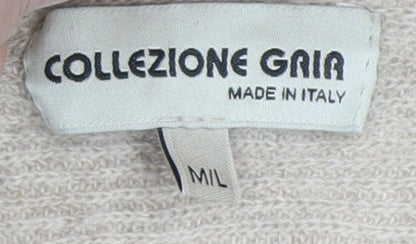 Womens UK Size M Collezione Gaia Beige Pullover Jumper