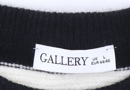 Womens UK Size L Gallery Black Pullover Jumper
