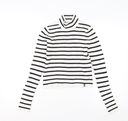 Womens UK Size 14 Pull&Bear White Pullover Jumper