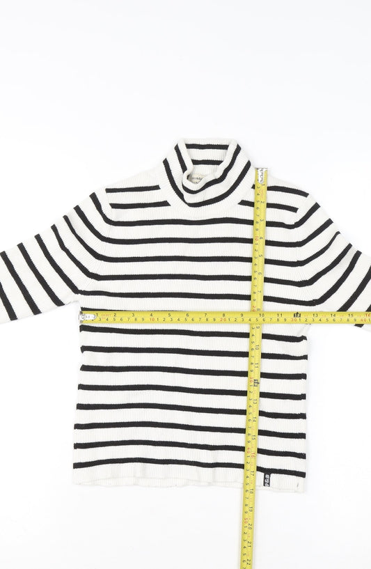 Womens UK Size 14 Pull&Bear White Pullover Jumper