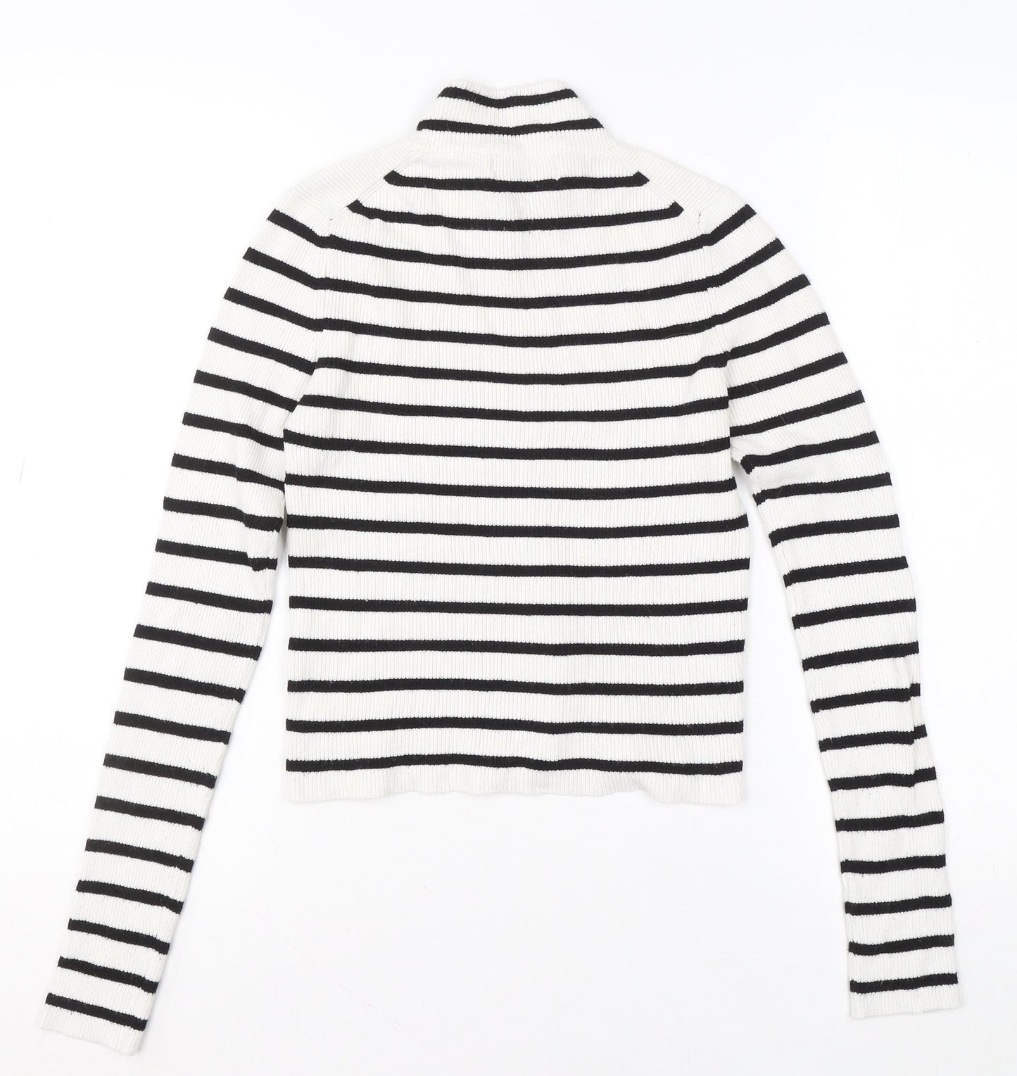 Womens UK Size 14 Pull&Bear White Pullover Jumper