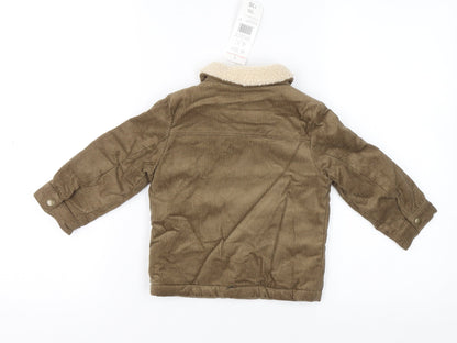 Fred & Flo Unisex Baby Brown Corduroy Sherpa Collar Jacket 12-18 Months