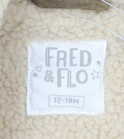 Fred & Flo Unisex Baby Brown Corduroy Sherpa Collar Jacket 12-18 Months