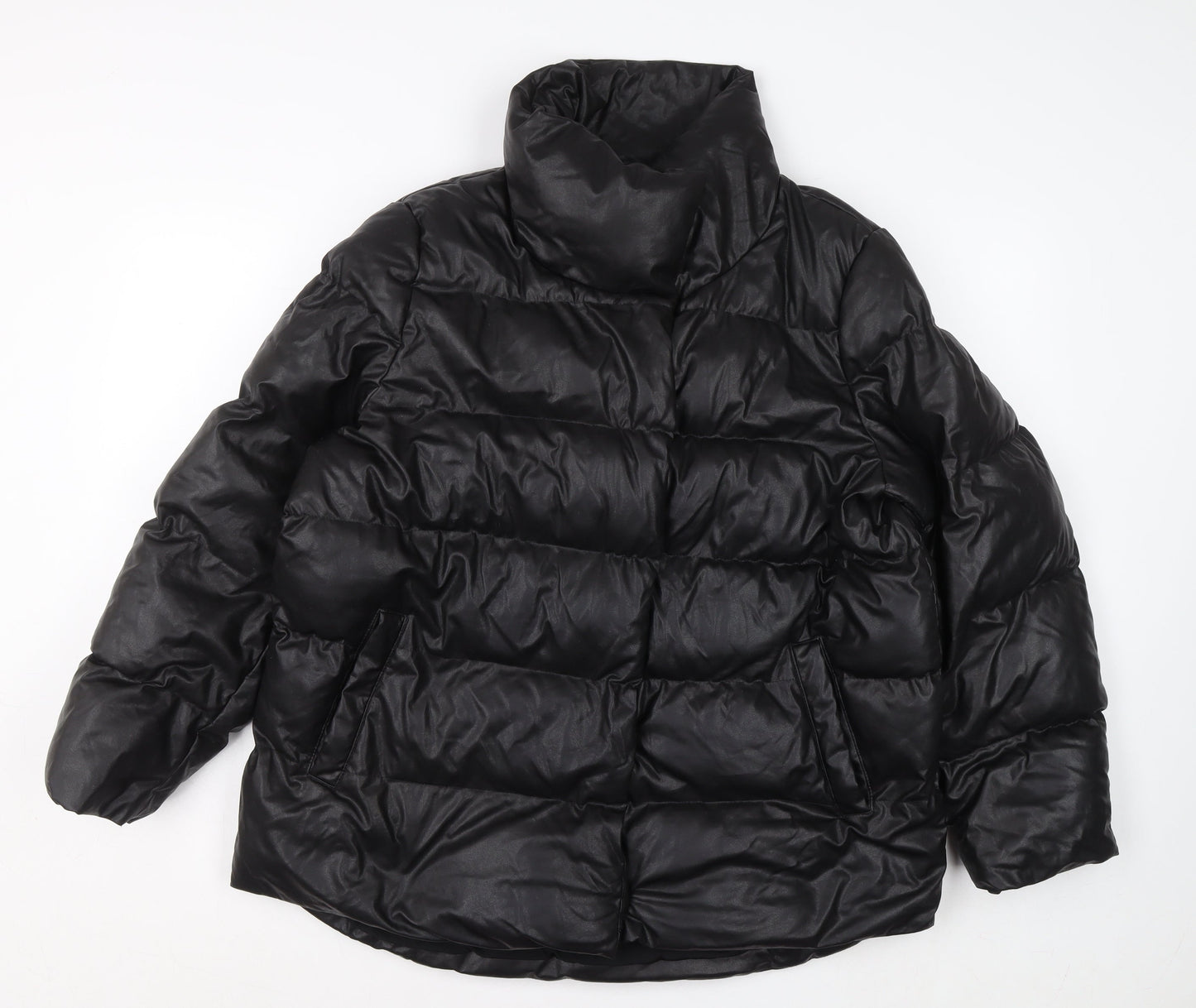 Womens UK Size 12 NEXT Black Puffer Jacket